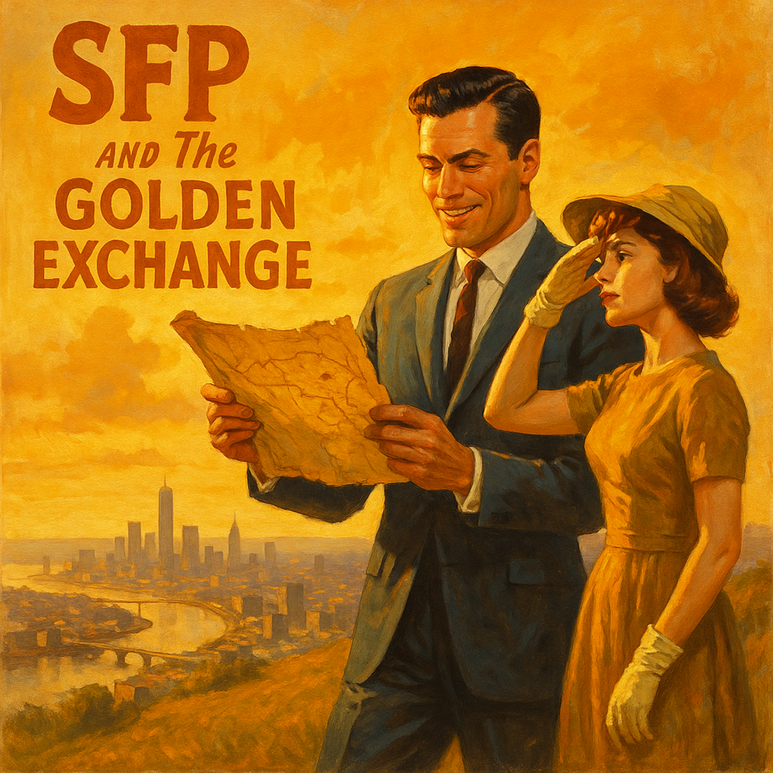 "SFP trading competition poster on Cube Exchange, featuring a treasure hunt theme with electric excitement and adventure." "SFP trading competition poster on Cube Exchange, featuring a treasure hunt theme with electric excitement and adventure."