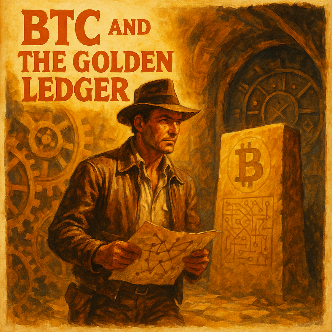 BTC trading competition on Cube Exchange, vintage treasure hunt poster style, showcasing awe and discovery of hidden treasures. BTC trading competition on Cube Exchange, vintage treasure hunt poster style, showcasing awe and discovery of hidden treasures.