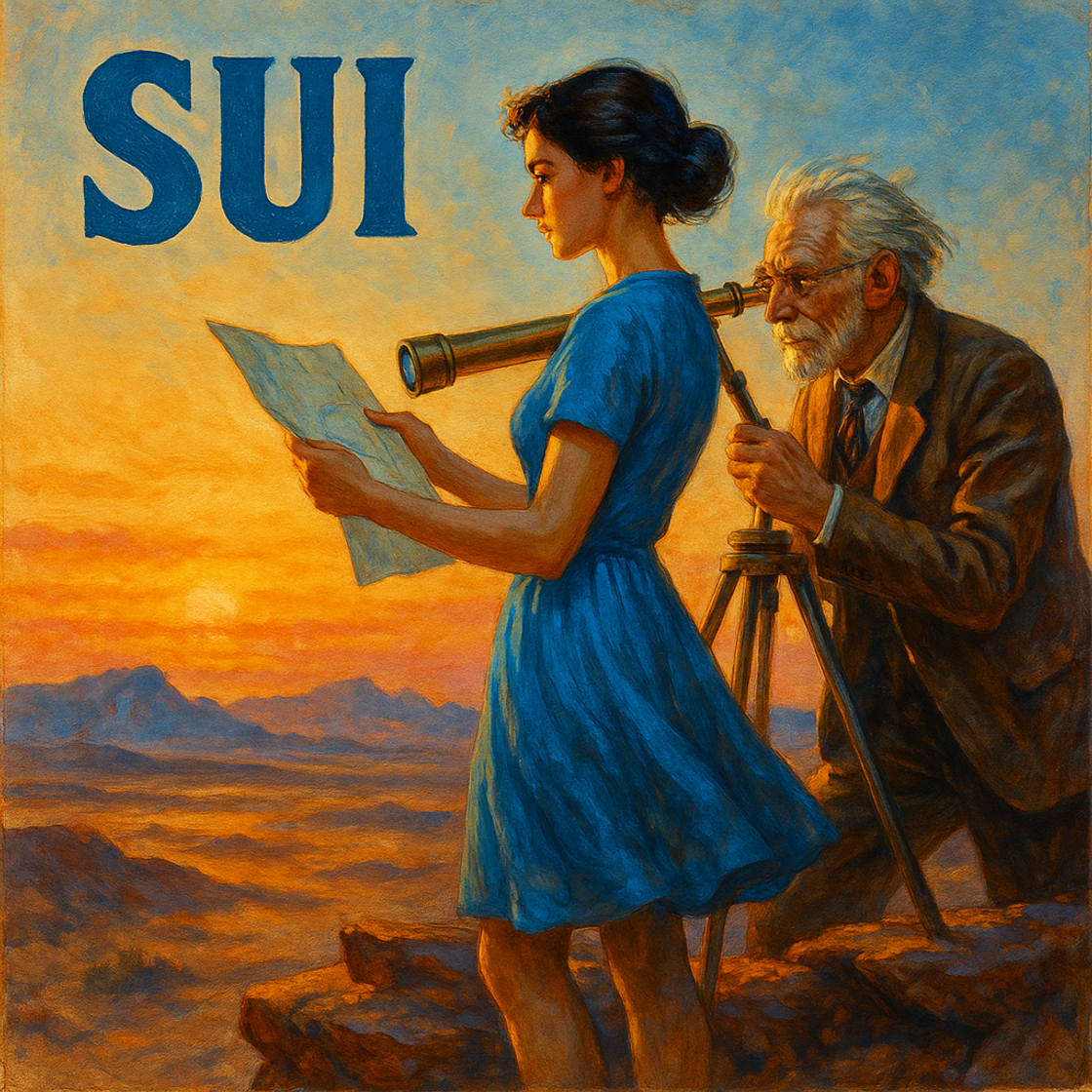 Vintage movie poster for "SUI and the Infinite Frontier" trading competition on Cube Exchange, showcasing limitless possibilities in crypto trading. Vintage movie poster for "SUI and the Infinite Frontier" trading competition on Cube Exchange, showcasing limitless possibilities in crypto trading.