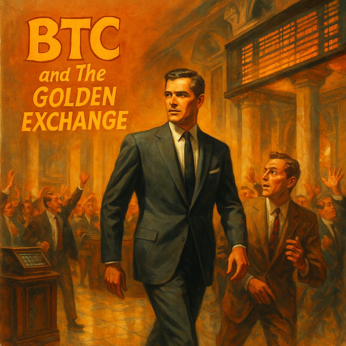 BTC trading competition on Cube Exchange, vintage movie poster style, treasure hunt theme, capturing high-stakes excitement and anticipation. BTC trading competition on Cube Exchange, vintage movie poster style, treasure hunt theme, capturing high-stakes excitement and anticipation.