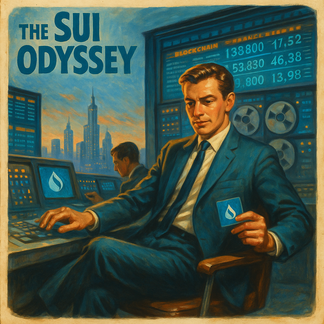 Vintage movie poster for "The SUI Odyssey" showcasing a SUI trading competition on Cube Exchange, evoking thrilling innovation and futurism. Vintage movie poster for "The SUI Odyssey" showcasing a SUI trading competition on Cube Exchange, evoking thrilling innovation and futurism.