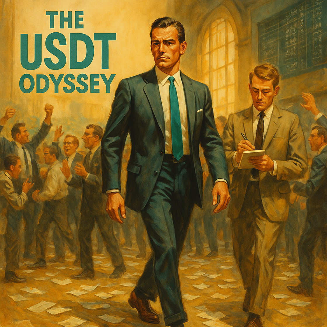Vintage movie poster for "The USDT Odyssey" trading competition on Cube Exchange, showcasing high-stakes financial mastery and excitement. Vintage movie poster for "The USDT Odyssey" trading competition on Cube Exchange, showcasing high-stakes financial mastery and excitement.
