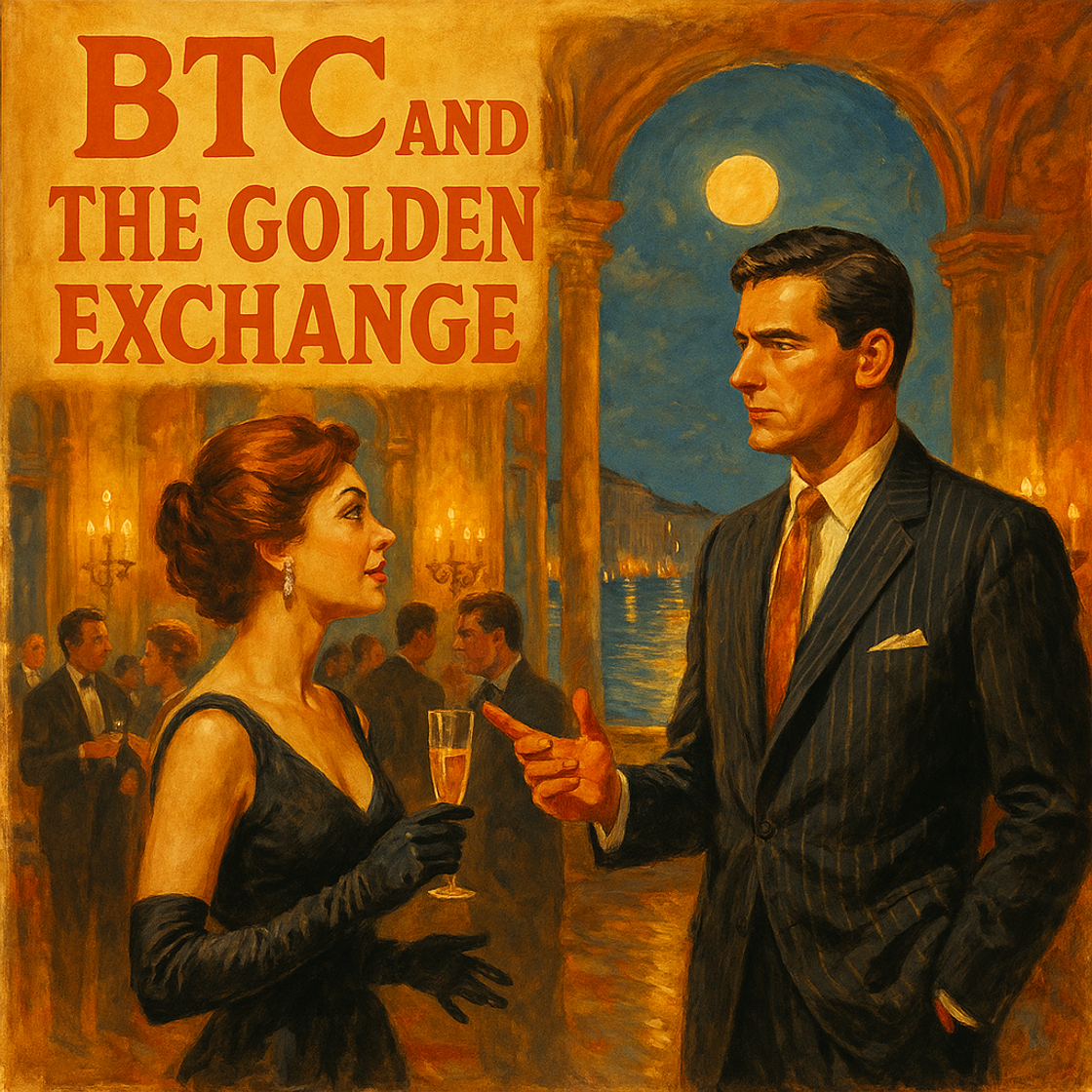 BTC trading competition on Cube Exchange, vintage movie poster style, treasure hunt theme, showcasing ambition and high-stakes strategy. BTC trading competition on Cube Exchange, vintage movie poster style, treasure hunt theme, showcasing ambition and high-stakes strategy.