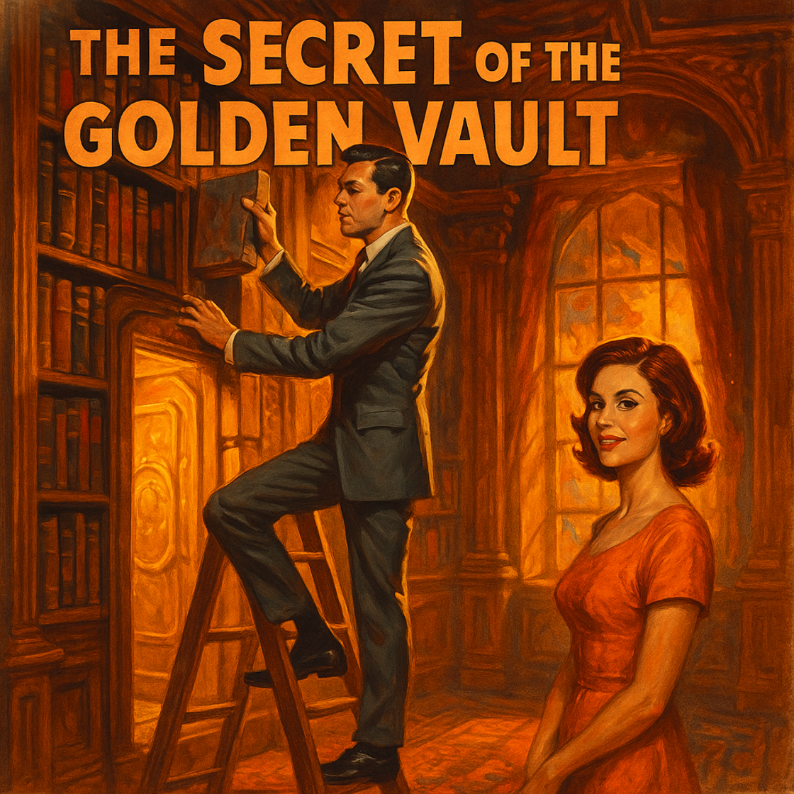 Vintage movie poster for "BITCOIN and The Golden Vault" showcasing BTC trading competition on Cube Exchange with a treasure hunt theme. Vintage movie poster for "BITCOIN and The Golden Vault" showcasing BTC trading competition on Cube Exchange with a treasure hunt theme.