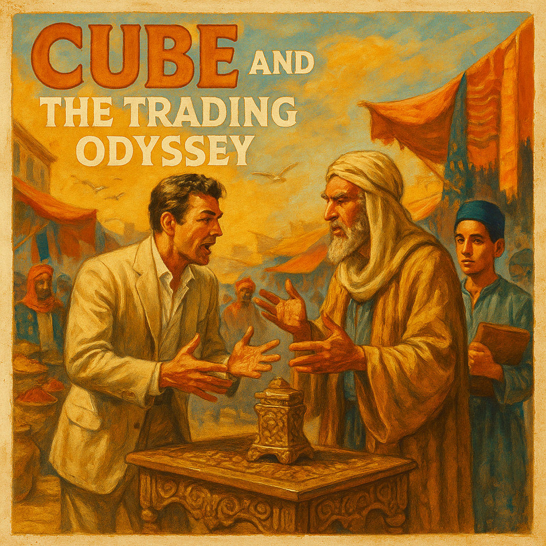 CUBE trading competition poster on Cube Exchange, showcasing an adventurous expedition theme with a sense of pursuit in crypto trading. CUBE trading competition poster on Cube Exchange, showcasing an adventurous expedition theme with a sense of pursuit in crypto trading.